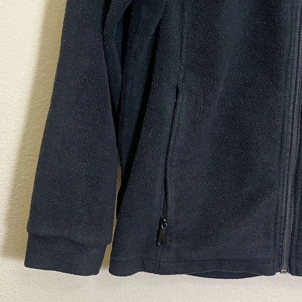 Columbia Black Full-Zip Fleece Sweatshirt